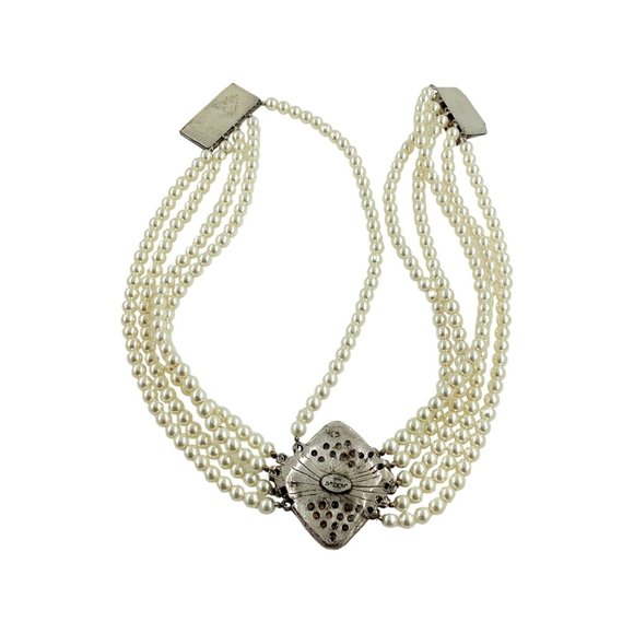 1980s Jacky de G Paris Runway Pearl Necklace, Dog Collar Choker, Collectible - Picture 14 of 16